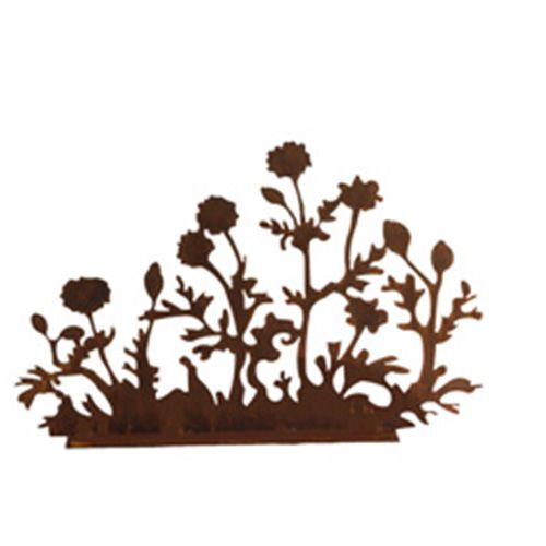 Tagetes Blumen 50x78 cm passend zu Gärtner Gerhard mit Giesskanne Edelrost