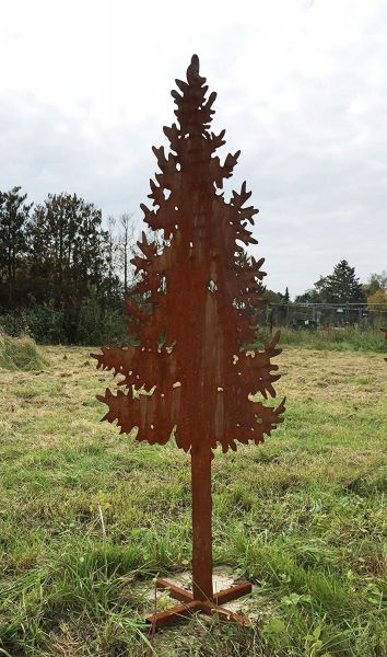 Nordmanntanne 180cm mit Ständer Tannenbaum Weihnachtsbaum Edelrost